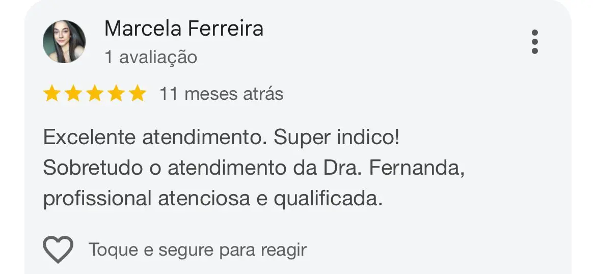 Depoimento de paciente